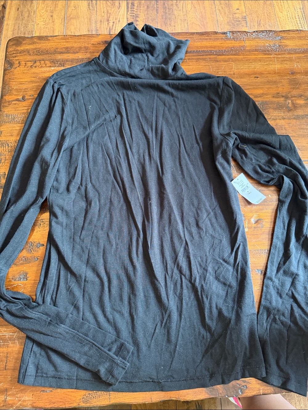 GAP Black Long Sleeve Turtleneck Top